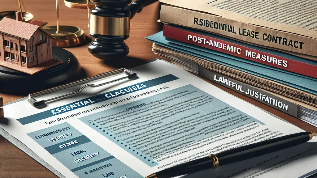 Cláusulas Essenciais para Contratos de Locação Residencial no Pós-Pandemia: Segurança Jurídica e Fundamentação Legal
